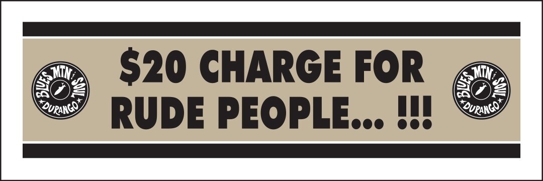 $20 CHARGE FOR RUDE PEOPLE!!! | LOOSE PRINT | 1:3 RATIO