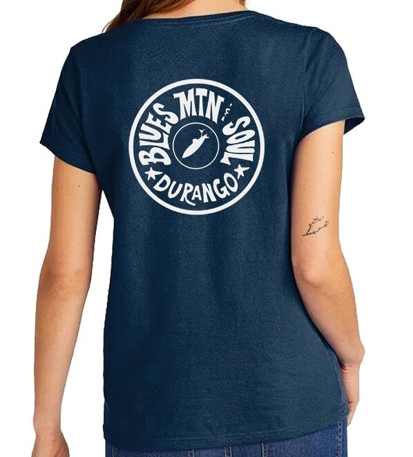 BLUES MTN SOUL | WOMEN&#39;S SHORT SLEEVE V-NECK TEE