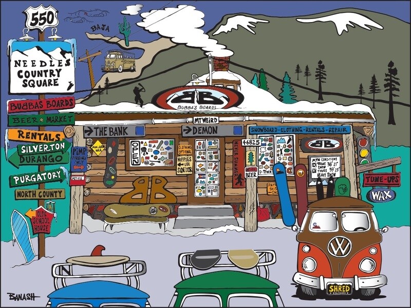 BUBBA&#39;S BOARDS | CANVAS | ILLUSTRATION | 3:4 RATIO