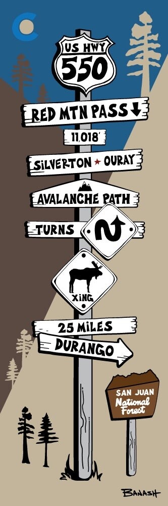 RED MOUNTAIN PASS | LOOSE PRINT | ILLUSTRATION | 1:3 RATIO