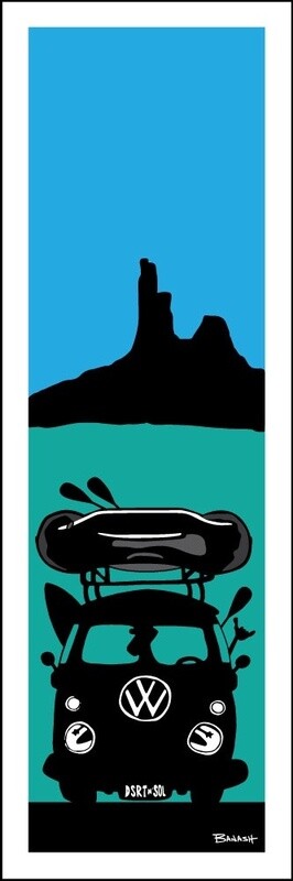 UTAH RAFT BUS GRILL | CANVAS | ILLUSTRATION | 1:3 RATIO