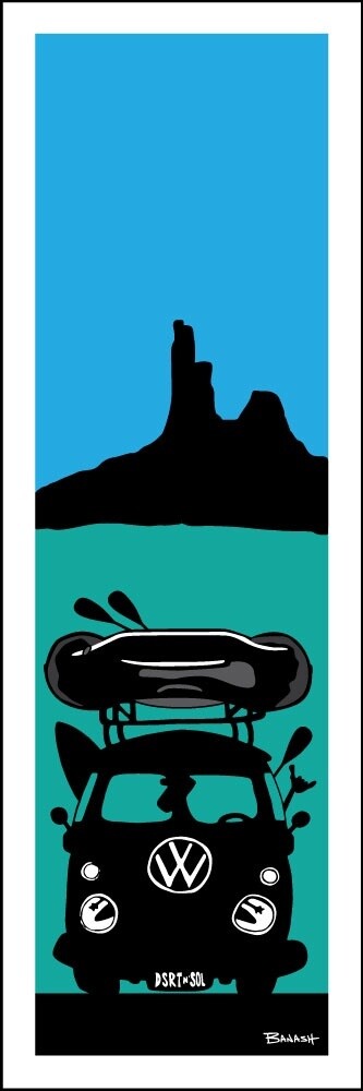 UTAH RAFT BUS GRILL | LOOSE PRINT | ILLUSTRATION | 1:3 RATIO