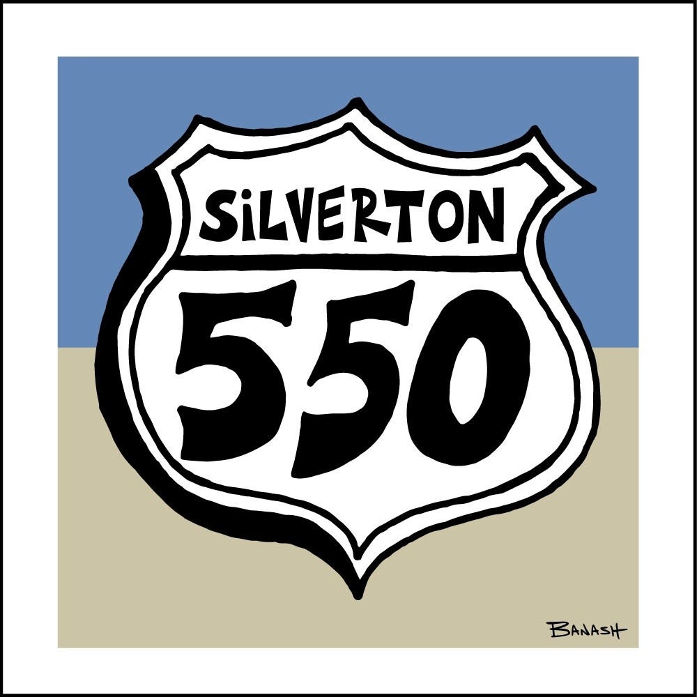 SILVERTON HWY 550 | LOOSE PRINT| ILLUSTRATION | 1:1 RATIO