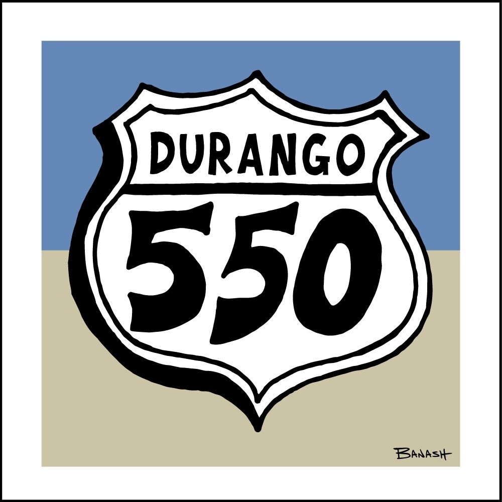 DURANGO HWY 550 | CANVAS | ILLUSTRATION | 1:1 RATIO