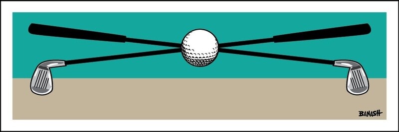 SIMPLE GOLF DAYZ CLUBS BALL | CANVAS | ILLUSTRATION | 1:3 RATIO