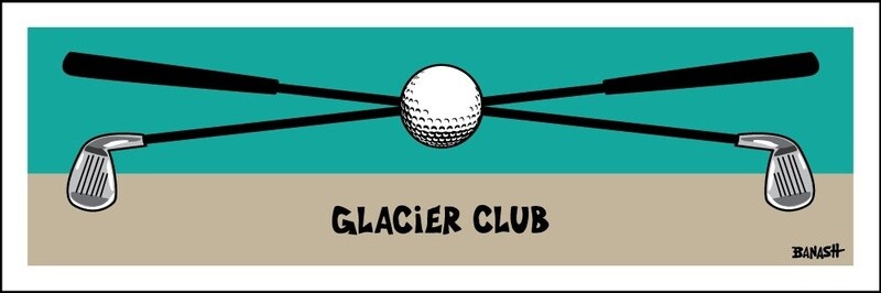 SIMPLE GOLF DAYZ CLUBS BALL GLACIER CLUB | LOOSE PRINT | ILLUSTRATION | 1:3 RATIO