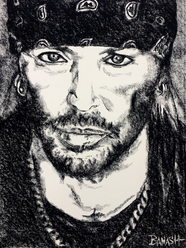 ROCK METAL NO. 10 | CANVAS | CHARCOAL | 3:4 RATIO