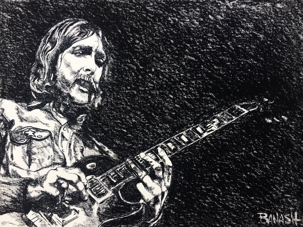 ROCK N&#39; ROLL NO. 11 | LOOSE PRINT | CHARCOAL | 3:4 RATIO