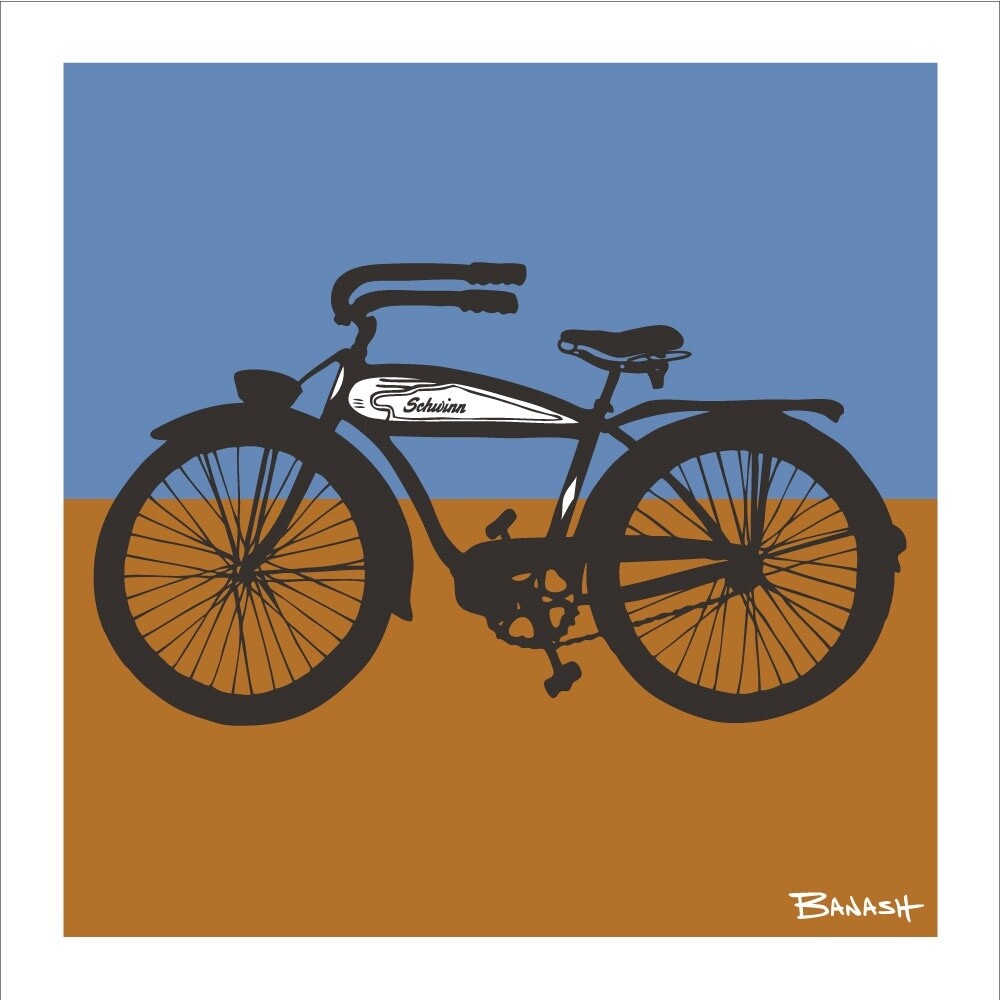 AUTOCYCLE DESERT LINES | LOOSE PRINT | ILLUSTRATION | 1:1 RATIO
