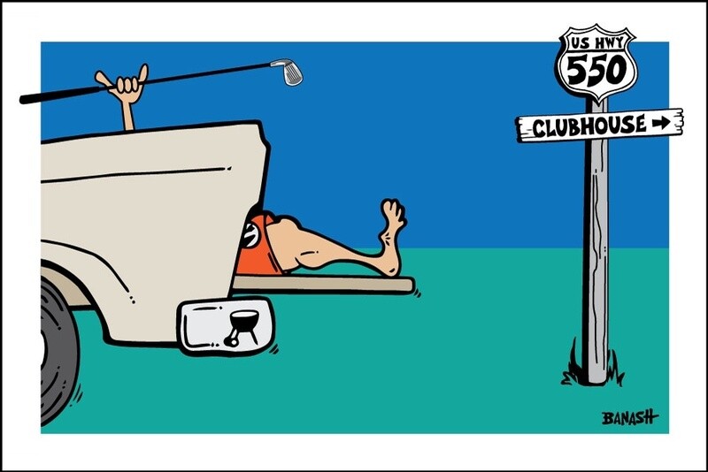TAILGATE GOLF GREM HWY 550 | LOOSE PRINT | ILLUSTRATION | 2:3 RATIO