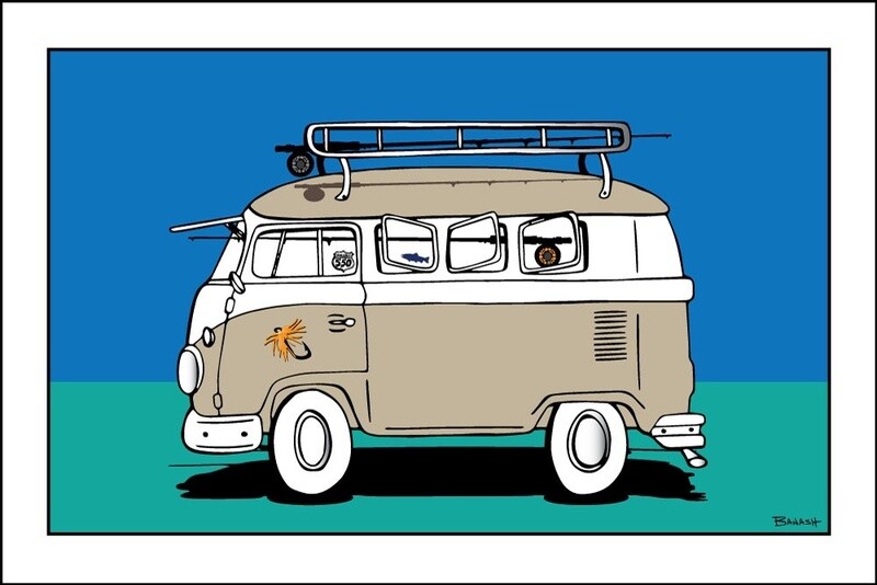 DURANGO FLY ROD BUS HWY 550 | CANVAS | ILLUSTRATION | 2:3 RATIO