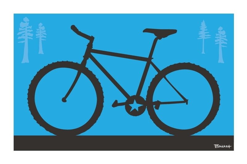 MOUNTAIN BIKE . COLOR SERIES | LOOSE PRINT | ILLUSTRATION | 2:3 RATIO