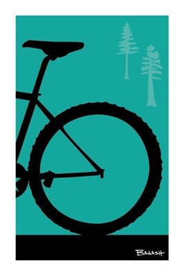 MOUNTAIN BIKE TAIL PINES . COLOR SERIES | LOOSE PRINT | ILLUSTRATION | 2:3 RATIO