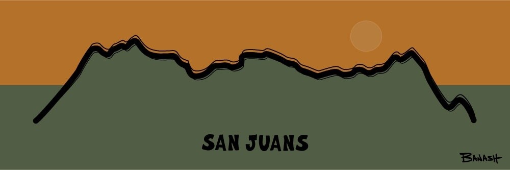 SAN JUANS RIDGE | LOOSE PRINT | ILLUSTRATION | 1:3 RATIO