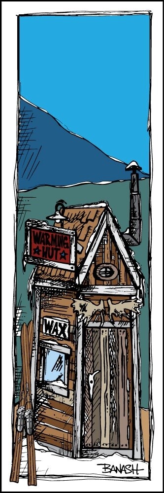 WARMING HUT WAX | LOOSE PRINT | ILLUSTRATION | 1:3 RATIO