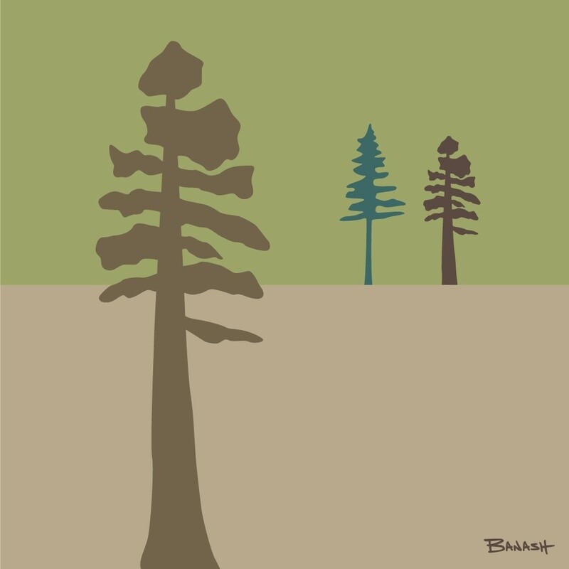 PINES SERENITY | LOOSE PRINT | ILLUSTRATION | 1:1 RATIO