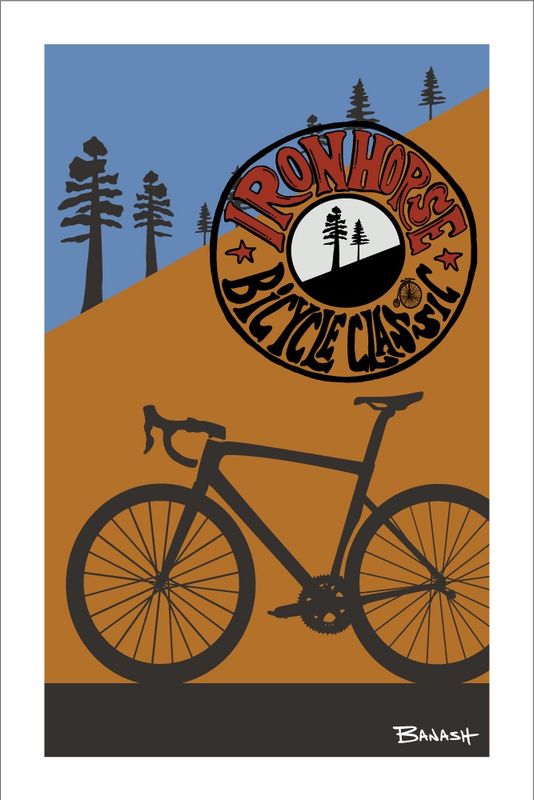 IRON HORSE BICYCLE CLASSIC ROAD BIKE WESTERN SLOPE | LOOSE PRINT | ILLUSTRATION | 2:3 RATIO