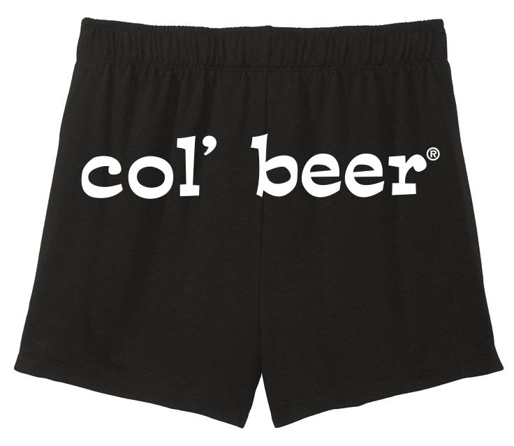 COL&#39; BEER | LOGO | WOMEN&#39;S FLEECE SHORT, COLOR: BLACK, Size: X-SM