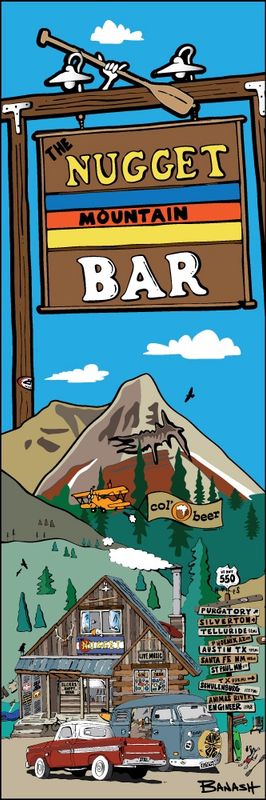 THE NUGGET BAR VERT | CANVAS | ILLUSTRATION | 1:3 RATIO