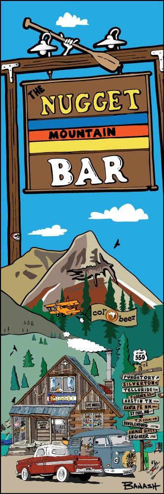 THE NUGGET BAR VERT | LOOSE PRINT | ILLUSTRATION | 1:3 RATIO