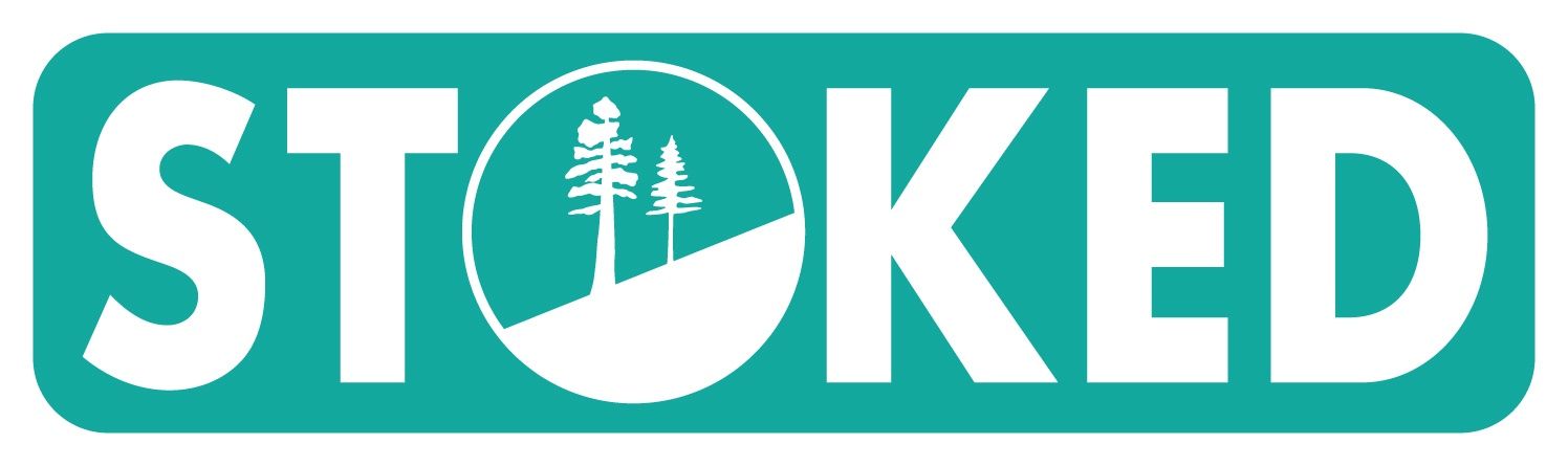 STOKED PINES SLOPE | STICKER, Size: 2&quot;