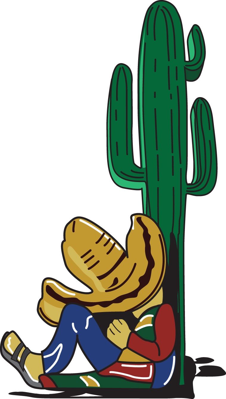 SIESTA AMIGO CACTUS | STICKER, Size: 2&quot;