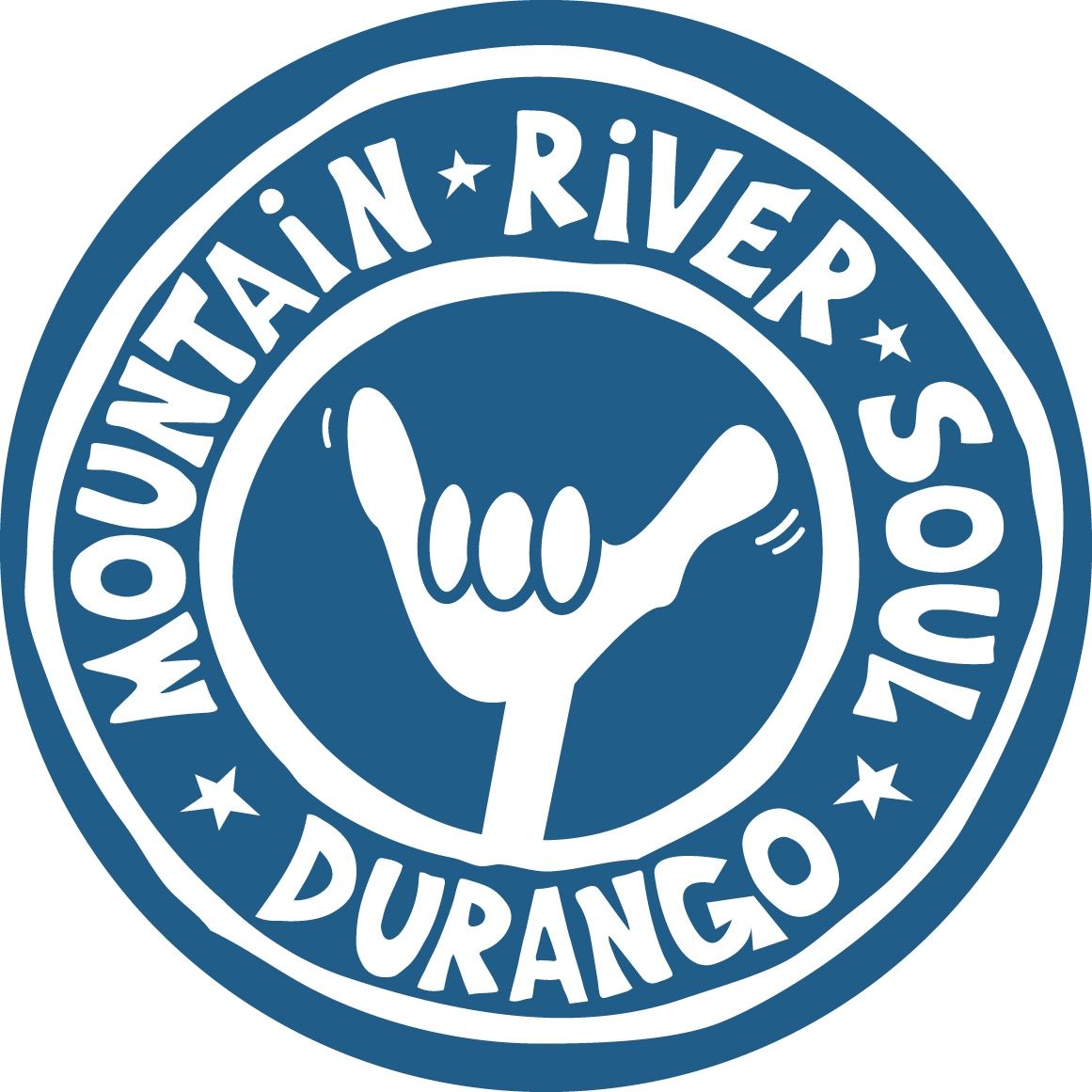 MOUNTAIN RIVER SOUL DURANGO SHAKA LOOSE ROUND | STICKER, Size: 2&quot;