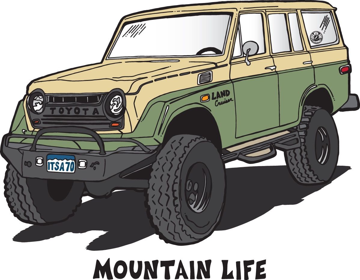LAND CRUISER ITS A 70 | STICKER, Size: 2&quot;