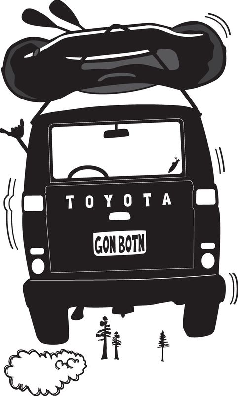 RAFT LAND CRUISER TAIL AIR GON BOTN | STICKER