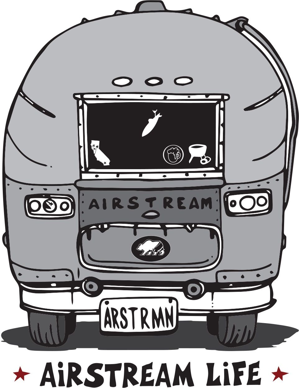 AIRSTREAM LIFE | STICKER, Size: 2&quot;