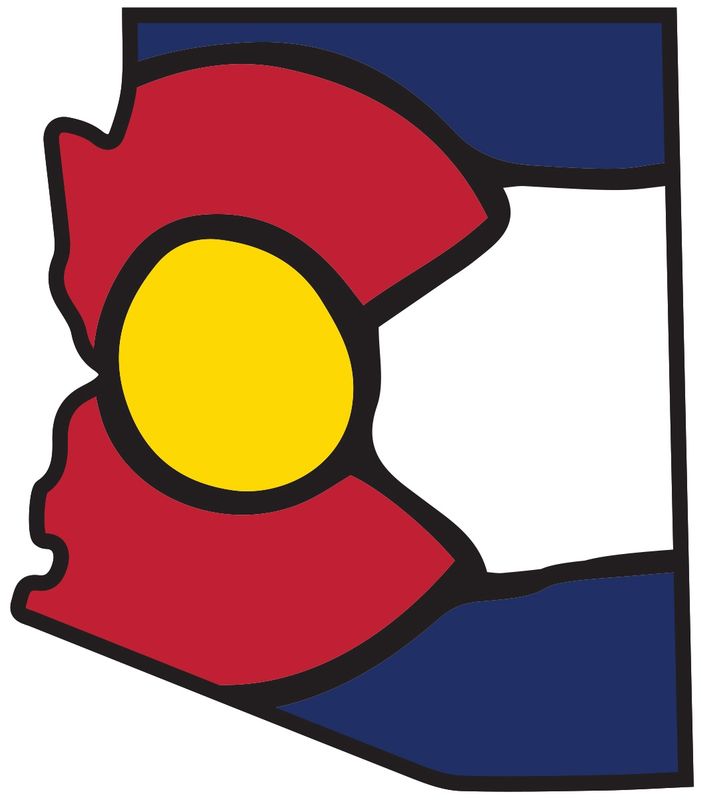 ARIZONA STATE MAP CO LOGO | STICKER