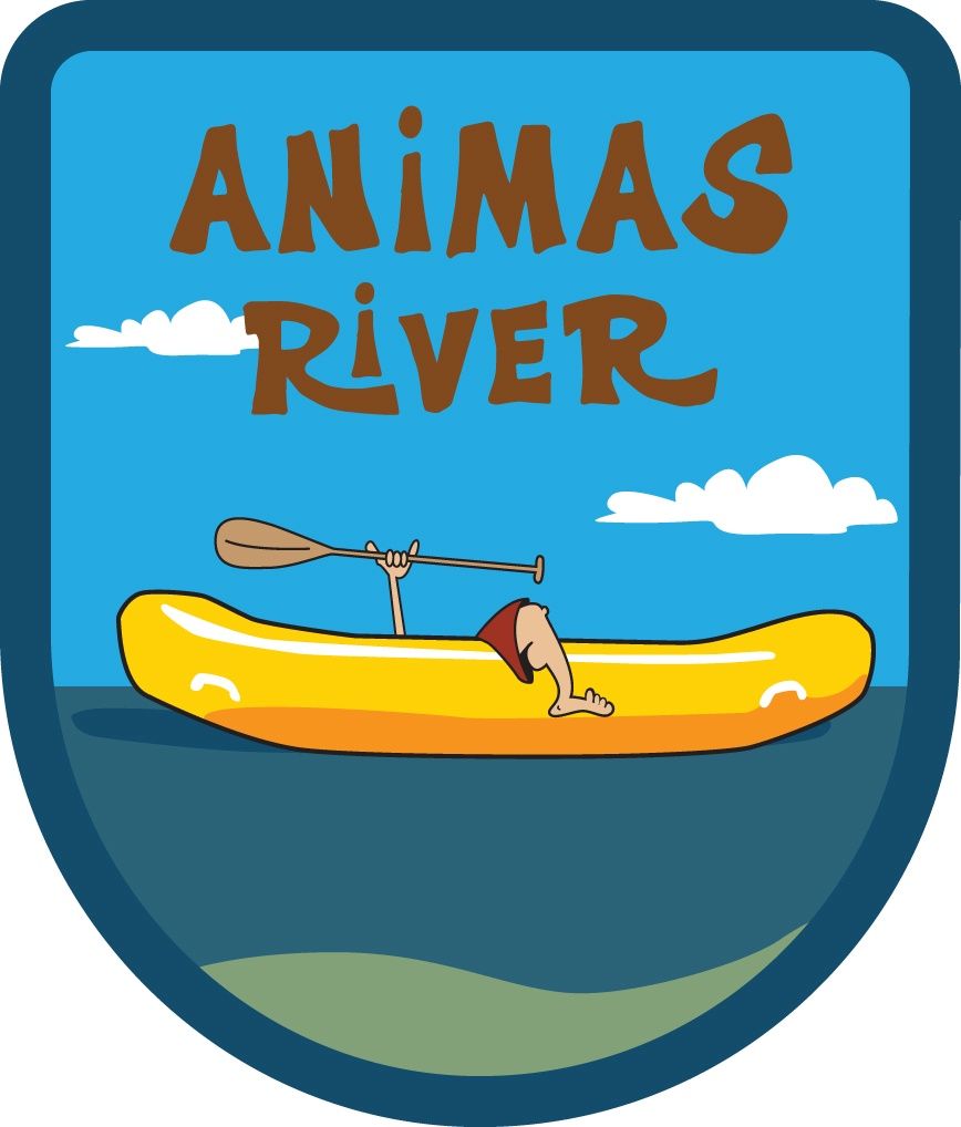 ANIMAS RIVER RAFT GREM YELLOW BELLY | STICKER, Size: 2&quot;