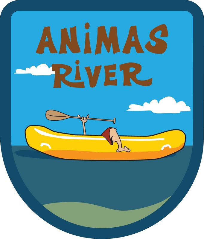 ANIMAS RIVER RAFT GREM YELLOW BELLY | STICKER