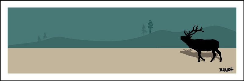 ELK HILLS | CANVAS | ILLUSTRATION | 1:3 RATIO