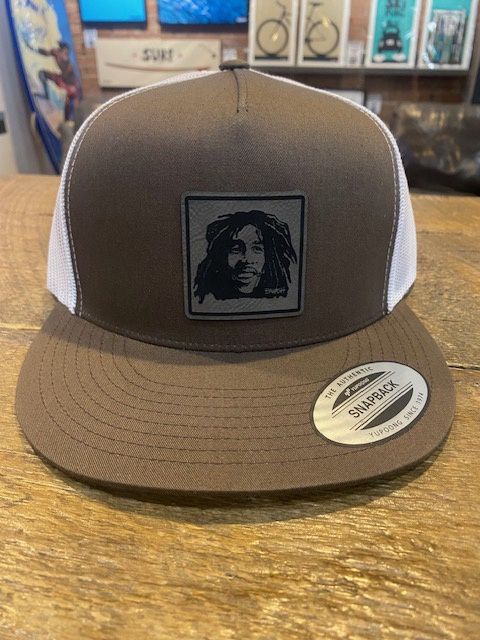 REGGAE NO. 4 | LEATHER PATCH | 5-PANEL CLASSIC TRUCKER HAT