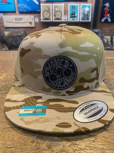 STOKED DURANGO MOUNTAIN BIKE | LEATHER PATCH | 5-PANEL CLASSIC TRUCKER HAT