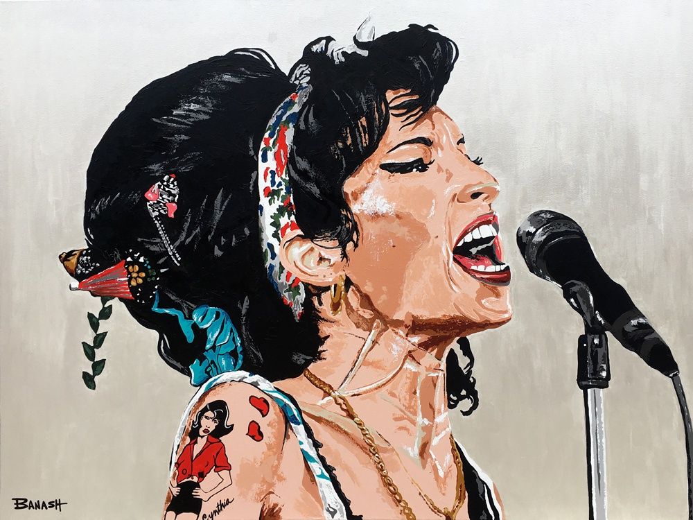 AMY WINEHOUSE ROCK N ROLL NO. 26 | LOOSE PRINT | ILLUSTRATION | 3:4 RATIO