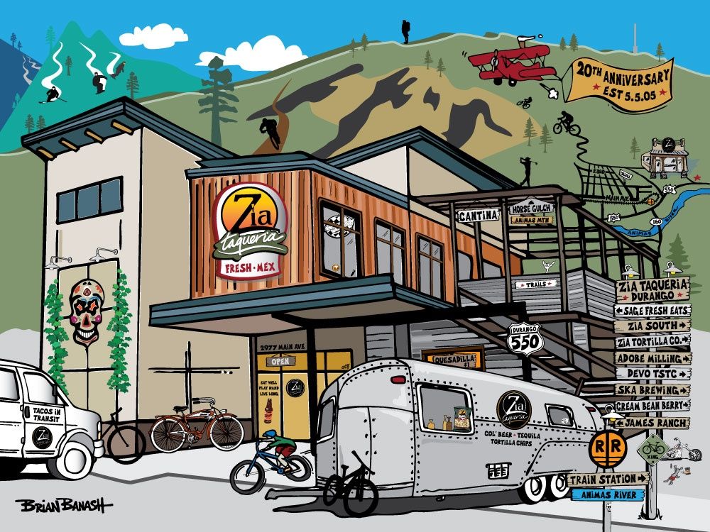 ZIA TAQUERIA | LOOSE PRINT | ILLUSTRATION | 3:4 RATIO