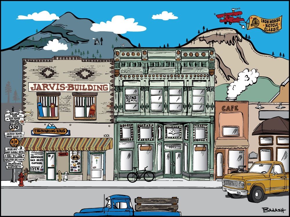 JARVIS BUILDING HISTORIC DOWNTOWN MAIN AVE | CANVAS | ILLUSTRATION | 3:4 RATIO