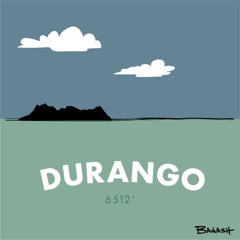 DURANGO 6512 SAN JUANS OUTLINES | LOOSE PRINT | ILLUSTRATION | 1:1 RATIO