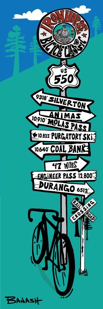 IRON HORSE BICYCLE CLASSIC MOLAS PASS SEAFOAM | CANVAS | ILLUSTRATION | 1:3 RATIO