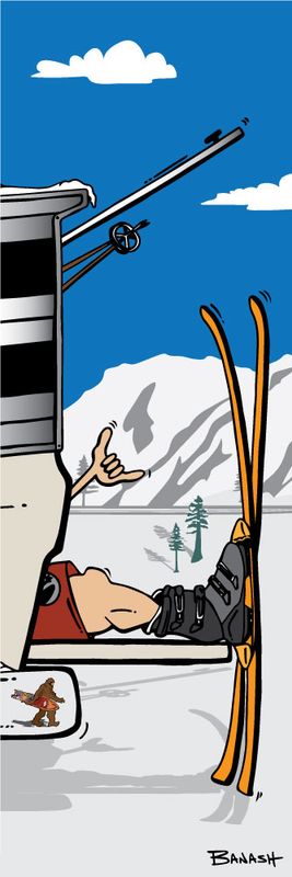 SKI SHACK GREM PURGATORY DURANGO VERT | CANVAS | ILLUSTRATION | 1:3 RATIO