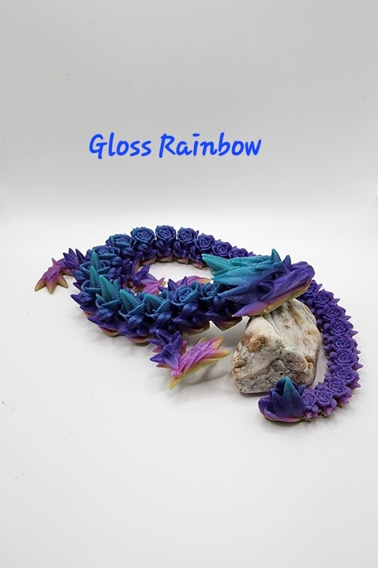 Rose Dragon | Fully Articulated 3d Printed