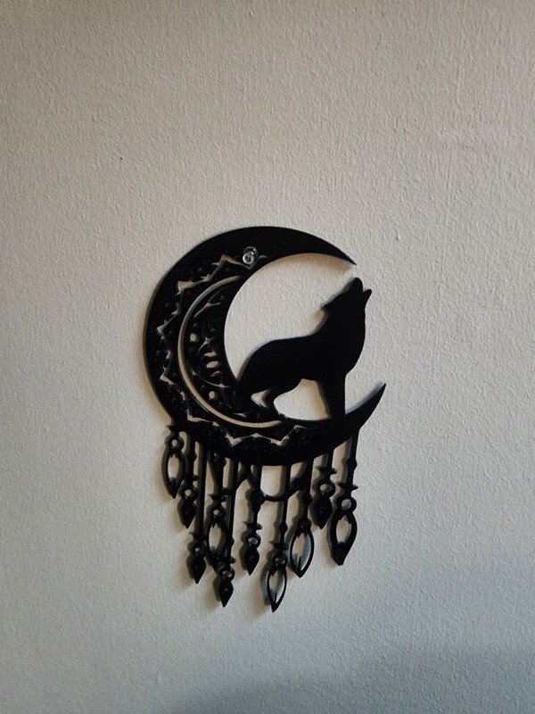 Wolf Dream Catcher Wall Art