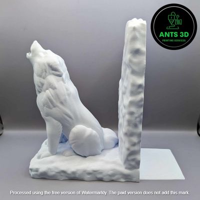 Howling Wolf Bookends