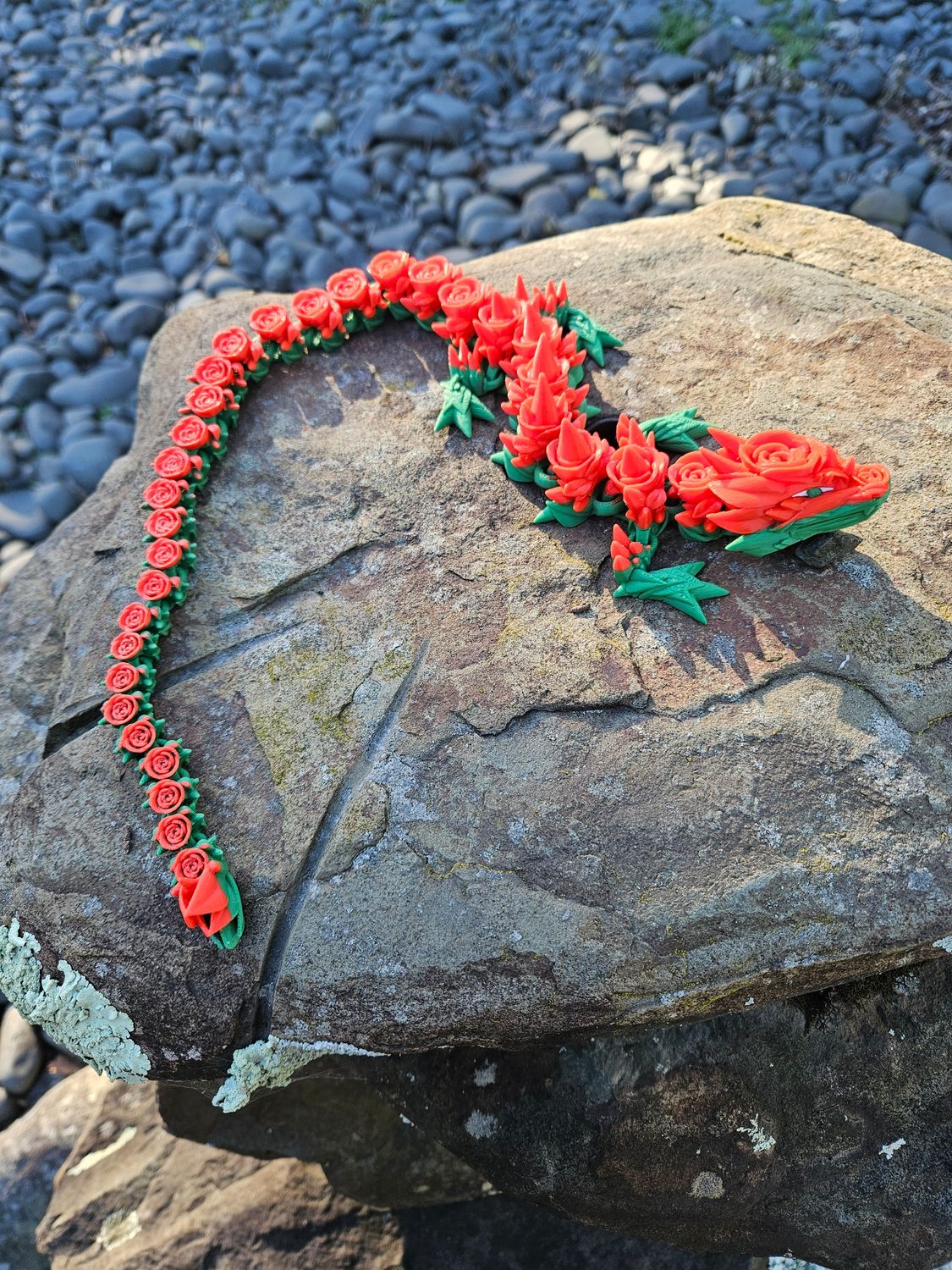 Rose Dragon | Fully Articulated 3d Printed