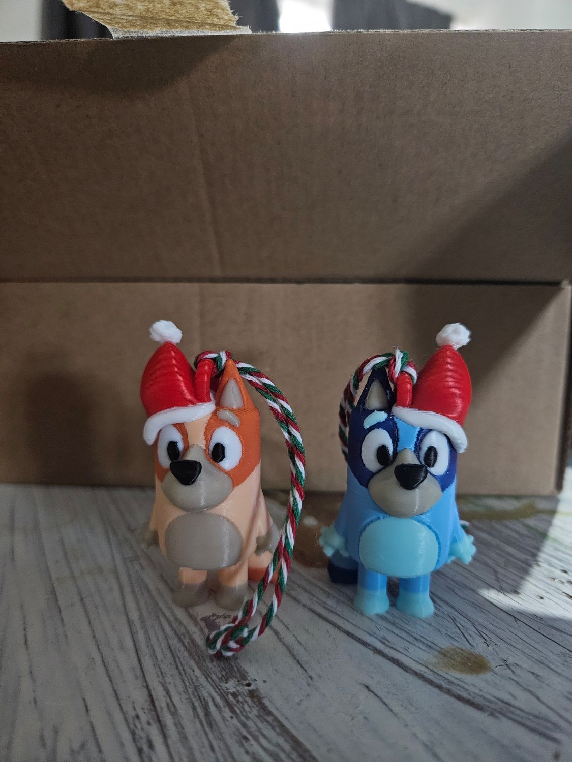 Blue And Bingo Ornaments