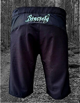 Black quick dry stretch MTB shorts