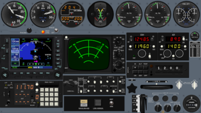 100％本物 Cessna 414AW Panel Set 暑さ対策・冷却グッズ