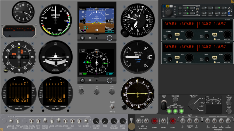 310sl Instrument Panel Experimental Sim Avionics